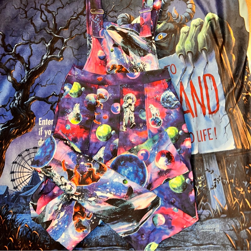 Blackmilk Clothing x Lora Zombie DREAM WANDERERS OVERALLS 2.0 - LIMITED